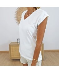 T-shirt Kalise Kaffe écru