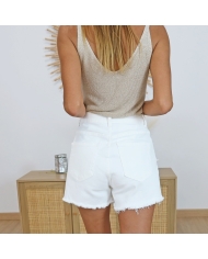 Short Aurore blanc