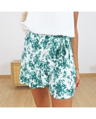 Jupe short Davina verte Tiffosi