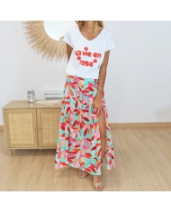 T-shirt la vie en rose (fraise)