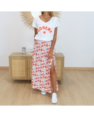 T-shirt Bohème orange