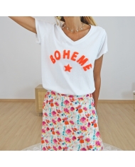 T-shirt Bohème orange