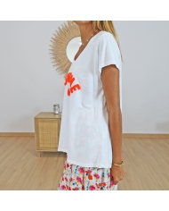 T-shirt Bohème orange