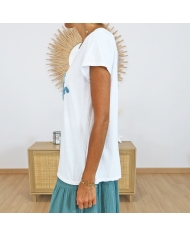 T-shirt Bohème amande