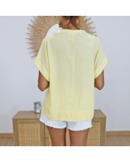 Blouse jaune Kamilia Wing Kaffe