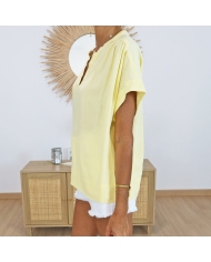 Blouse jaune Kamilia Wing Kaffe