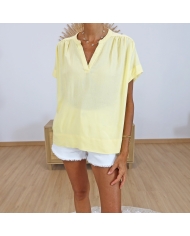 Blouse jaune Kamilia Wing Kaffe