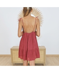 Robe Inès terracotta