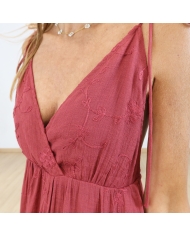 Robe Inès terracotta