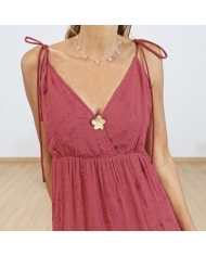 Robe Inès terracotta