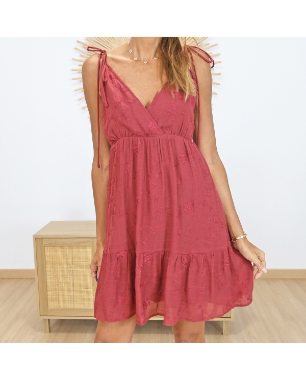 Robe Inès terracotta