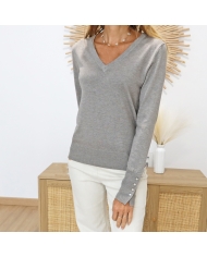 Pull KAlizza Knit Buttons Kaffe