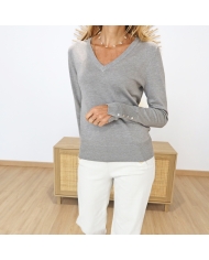 Pull KAlizza Knit Buttons Kaffe