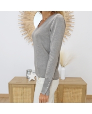 Pull KAlizza Knit Buttons Kaffe