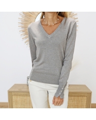Pull KAlizza Knit Buttons Kaffe