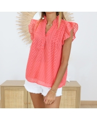 Blouse Sonia corail