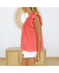 Blouse Sonia corail