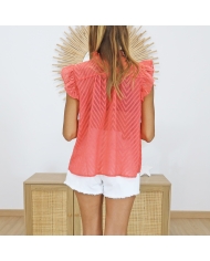 Blouse Sonia corail