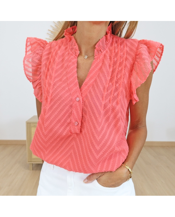 Blouse Sonia corail