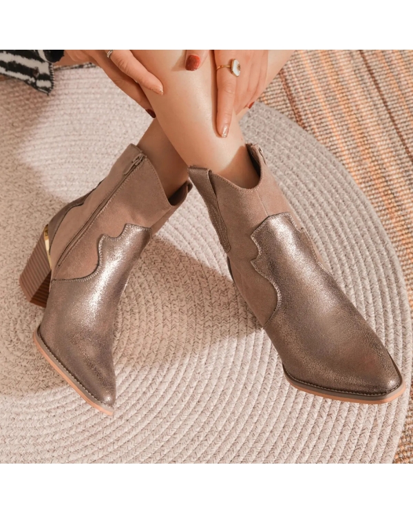 Bottines Giovanna taupe