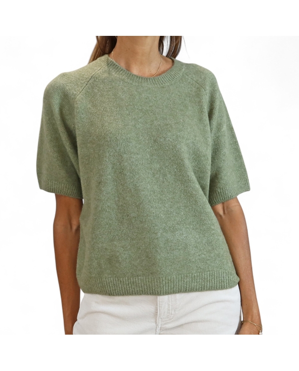 Pull Aurore Garcia kaki