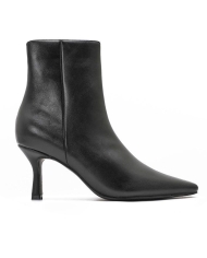 Bottines noires femme à talons fins – vue de profil
