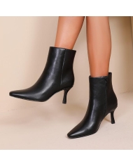 Bottines noires femme – silhouette portée
