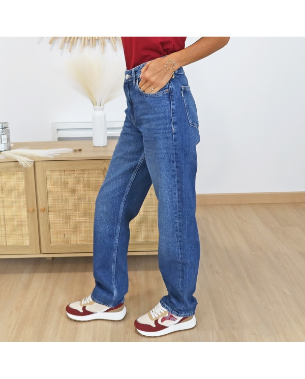 Jean femme Carissa Straight Tiffosi – coloris bleu délavé – vue profil