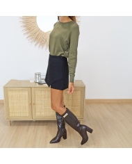 Jupe-short noire Pepper – longueur 35 cm