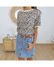 Jupe en jean tendance femme – poches avant