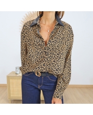 Chemise Tess – détail velours côtelé et boutons