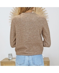 Gilet caramel femme Kaniel – vue de dos