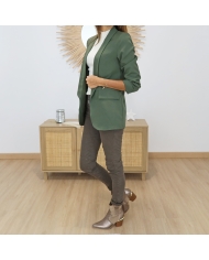 Blazer femme kaki – look chic et moderne