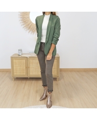 Blazer femme kaki – porté avec jean slim