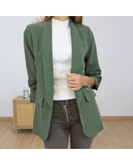 Veste blazer femme kaki – vue de face