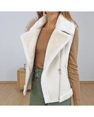 Veste ICY écrue femme – look casual chic Mademoiselle Caprices