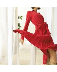 Robe longue femme – bas plissé fluide