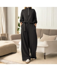 Pantalon Paloma femme – taille élastique et ceinture assortie