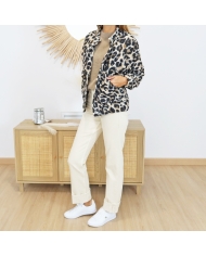 Blouson-manteau polaire léopard 🐆 – total look