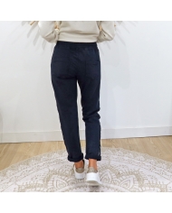 Pantalon Saya bleu marine – vue de dos