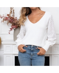 Pull Naélie femme – texture maille doudou ultra-douce