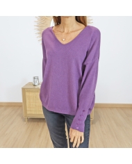 Pull Fanta femme 💜 – vue de face porté