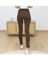 jean slim chocolat Mademoiselle Caprices