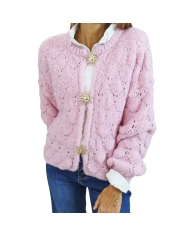 Gilet femme Dunia – détail maille et texture