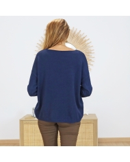 Pull femme “La tête dans les étoiles” – vue de dos