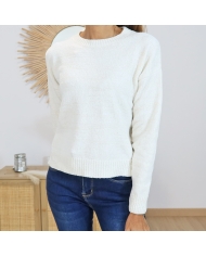 Pull femme DEMERTES – vue de dos coupe droite