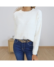 Pull femme DEMERTES Tiffosi â vue de face maille douce Pull femme DEMERTES Tiffosi â vue de face maille douce