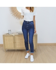 Jean KAWILLOW Kaffe – détail denim bleu classique