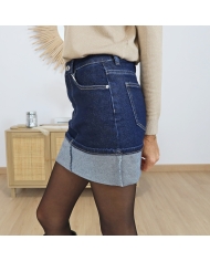 Jupe SOLINE – bouton et fermeture zip