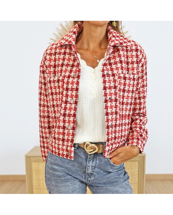 Veste PATRICIA – détail fermeture à pressions